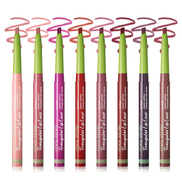 Delineador de Labios COOL STORY Punta Triangular Larga Duración Rosa