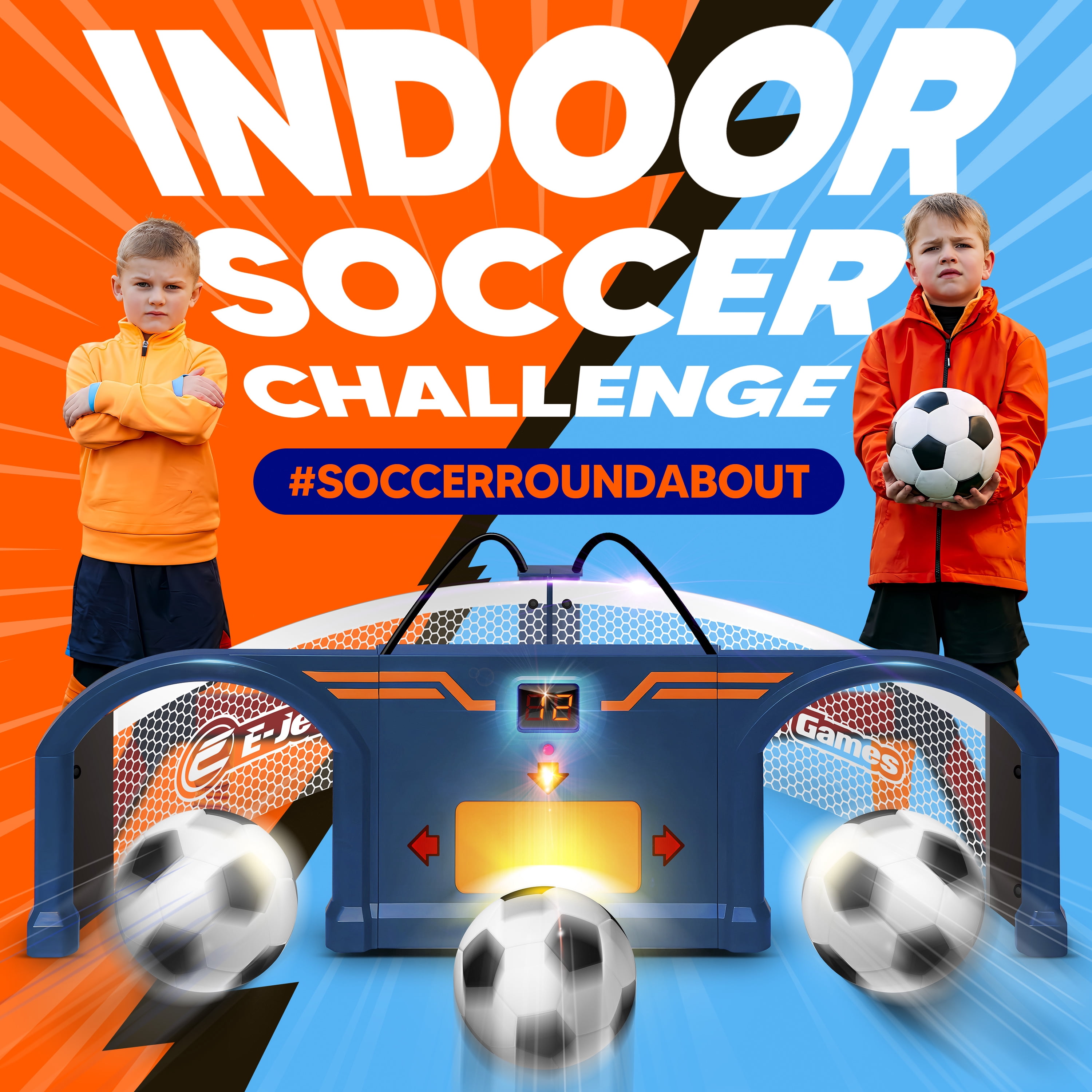 Soccer Arcade - Interactive Trainer Soccer Ball Set | E-Jet Family Fun Football Party Indoor Sport Game Toys