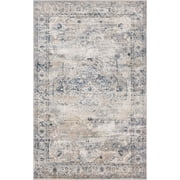 Unique Loom Indoor Rectangle Geometric Traditional/Transitional/Farmhouse Area Rugs Gray/Beige, 5' 0 x 8' 0