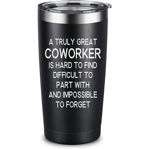 Coworker Gifts for Men - Best Going Away Coworkers Leaving Gift for Men, Goodbye Cup for Coworker Male Friends, Farewell Retirement Gifts for Coworker - 20 Ounces Tumbler with Straw