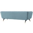 thumbnail image 3 of Modern Contemporary Urban Design Living Room Lounge Club Lobby Sofa, Velvet Fabric, Blue, 3 of 5