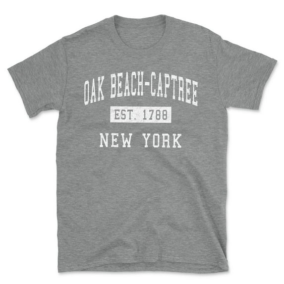Oak Beach-captree New York Classic Established Men's Cotton T-Shirt