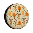 thumbnail image 2 of Balery Autumn Maple Leaf and Deer Tire Covers - Tough Tire Wheel Protector for Truck, SUV, Trailer, Camper, RV -17 inch, 2 of 8