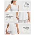 thumbnail image 5 of BALEAF Women's Sleeveless Workout Tank Tops Lightweight UPF50+ Soft Loose Fit Athletic Yoga Running Gym Shirts Star White L, 5 of 6