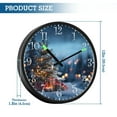 thumbnail image 3 of Voice Activated Clock with Glow Light 12 Inch Large Silent Wall Clock Battery Operated for Home Decor Christmas Tree at Night, 3 of 8