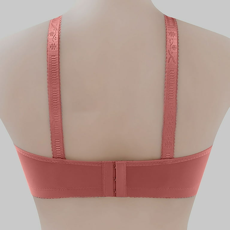Borniu Wirefree Bras for Women ,Plus Size Adjustable Shoulder