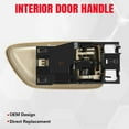 thumbnail image 4 of GFDYREE Interior Door Handle Front Rear Left Driver Side Compatible with Toyota Avalon 2000-2004 Sequoia 2001-2007 Tundra Pickup (Crew Cab ONLY) 2004-2006 Replace# 692060C030E1, 4 of 7