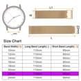 thumbnail image 2 of Uxcell Stainless Steel Mesh Watch Band 22mm Quick Release Adjustable Strap, Rose Gold, 2 of 7