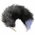 thumbnail image 2 of Walmart Outlet！Fox Tail KeychaIn Furry Tail Backpack Tassel，Toys KeyrIngs，Handbag Accessory Hook Pendant，1× Accessories Props Fox Tail Accessories Pendant，A, 2 of 7