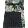 thumbnail image 2 of ColorFull House Paisley Print Traditional Designs cotton kantha quilt Size ( Queen - 90" x 108" ), 2 of 4