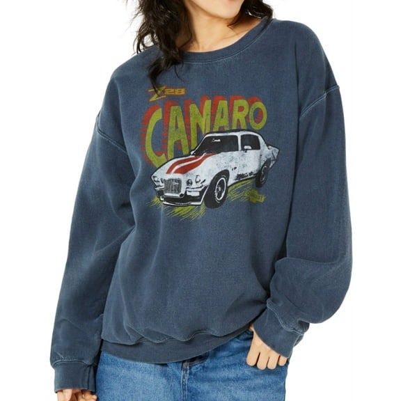 True Vintage Womens Z28 Camaro Sweatshirt, Grey, Small