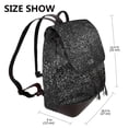 thumbnail image 2 of Balery Black And White Dotted Mochila de Cuero para Mujeres, Gran Capacidad, Bolsa de Viaje Multifuncional, Mochila de Cuero y Bolsa de Hombro para Mujeres, 2 of 4