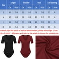 thumbnail image 7 of Women's Short Sleeves Slim Fit Body Suit Crew Neck Basic Extender Bodysuit Daily Shirts Tops Worn With Shorts Jeans Pants Shirts Cardigan, 7 of 7
