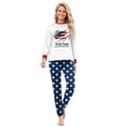 thumbnail image 3 of Matching Family 250th Independence Day Pajamas – 4th of July Pajamas Sets Holiday PJs - Anniversary American Flag 2 Pcs Holiday Family Pjs for Men, Women, 3 of 6
