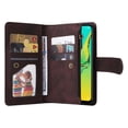 thumbnail image 5 of SaniMore Case for Samsung Galaxy A33 5G 6.4" 2022, PU Leather Zipper Wallet Cover [RFID Blocking] Card Slot Magnetic Clsap Flip Folio with Wrist/Crossbody Strap Kickstand Full Protective Cover, Brown, 5 of 17