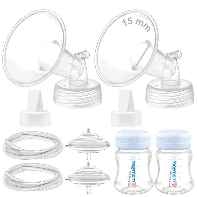 Botella de tubo con válvula de brida Maymom Spectra S2/S1 de 15 mm de Pump Parts