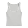 thumbnail image 4 of Women's Ribbed Tank Tops，Summer Tank Tops Running Tank Tops For Women Scoop Neck Tank Top Women Ribbed Racerback Top Cotton Tank Top Women Sleeveless Tank Tops For Women Cute Tank Tops, 4 of 4