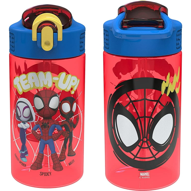 Simple Modern Spiderman Kids Water Bottle with Straw