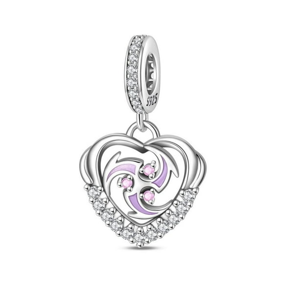 KUNSIR 925 Sterling Silver Charm Electric Energy Dangle Charm For Bracelet DIY