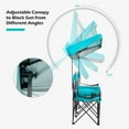 thumbnail image 6 of Goplus Portable Folding Camping Canopy Chairs w/ Cup Holder Cooler Outdoor Turquoise Patented, 6 of 11