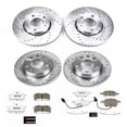 thumbnail image 3 of PowerStop Front and Rear Z26 Street Warrior Carbon-Fiber Ceramic Brake Pad and Drilled and Slotted Rotor Kit Fits: AUDI Select Models K7917-26, 3 of 9