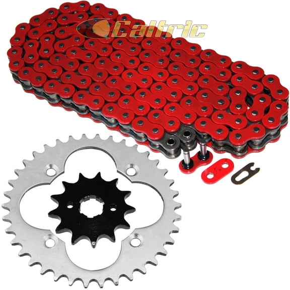 Red O-Ring Drive Chain & Sprockets Kit for Honda TRX300EX TRX300X 2X4 1993-2009