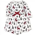 thumbnail image 3 of Hudson Baby Infant and Toddler Girl Cotton Long-Sleeve Dresses 2pk, Forest Deer, 3 Toddler, 3 of 3