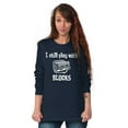 thumbnail image 4 of Play With Blocks Car Engine Mechanic Long Sleeve TShirt Men Women Brisco Brands X, 4 of 6