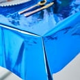 thumbnail image 6 of Efavormart 50"x50" Metallic Foil Square Tablecloth, Disposable Table Cover - Royal Blue for Wedding, Baby Showers, Birthday, Party, Banquet, Table Decorations, 6 of 11