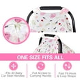 thumbnail image 4 of Baby Car Seat Cover, Infant Carseat Canopy Newborn Carrier Stroller Covers for Girls Boys, Lightweight Breathable Fit Summer Spring Autumn, 4 of 6