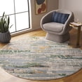 thumbnail image 2 of SAFAVIEH Madison Orlando Abstract Area Rug, Green/Blue, 6'7" x 6'7" Round, 2 of 7