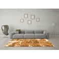 thumbnail image 3 of Ahgly Company Indoor Rectangle Abstract Orange Modern Area Rugs, 3' x 5', 3 of 4