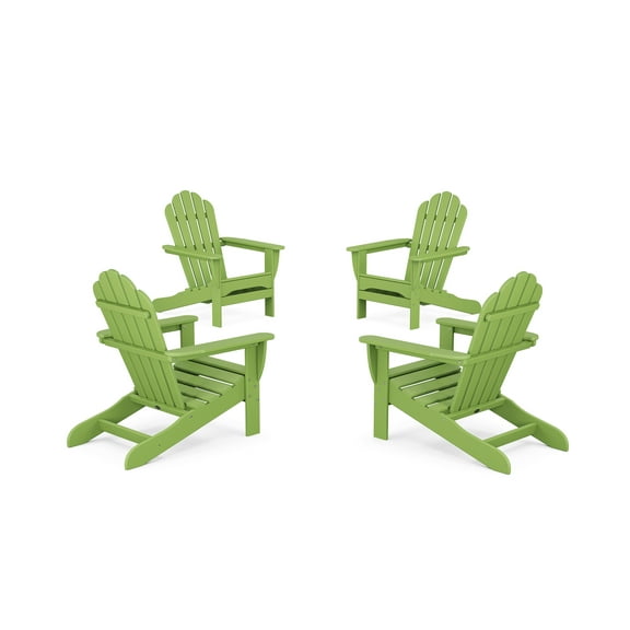 Trex® Outdoor Furniture™ 4-Piece Monterey Bay Adirondack Chair Conversation Set in Lime