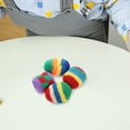 thumbnail image 3 of 4 pelotas de saco tejidas, pelotas de malabarismo suaves y tejidas, saco de punto de ganchillo multicolor para actividades preescolares y juegos al aire libre., 3 of 4