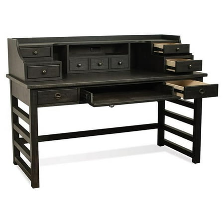 Riverside Furniture Perspectives Writing Desk in Ebonized Acacia