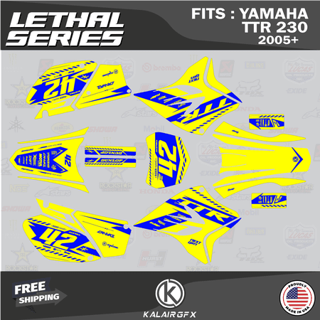 Kalair GFX Graphics Kit for Yamaha TTR230 (2008-2013) Lethal Series