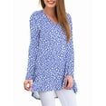 thumbnail image 5 of Anygrew Women's Long Sleeve V Neck Shirts Casual Tunic Tops Blouse, 5 of 6