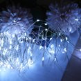 thumbnail image 3 of TiokMc Outdoor Solar String Lights - 33ft 100 LED, Cool White, Waterproof Fairy Lights for Patio Garden Yard Party Wedding Decoration (2 Pack), 3 of 9