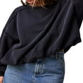 thumbnail image 1 of Pull Col Rond à Manches Longues en Couleur Unie pour Femme, 1 of 4