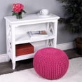 thumbnail image 4 of Butler Specialty Company en Coton Tissé 19"W Pouf - Rose, 4 of 4