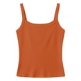 thumbnail image 5 of Girls Tshirts Summer Tops Short Sleeves Solid Color Tees Casual Crew Neck Basic Tees for Kids Orange 9-10 Years, 5 of 5