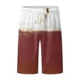 thumbnail image 2 of Aayomet Mens Swim Trunks Novelty Beach Shorts Breathable Tether Print Board Shorts (Brown, S), 2 of 5