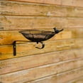 thumbnail image 4 of 10 Inch Stainless Steel Wall Mounted Bird Feeder Tray, Large Metal Mesh Platform Feeder with Hanging Hook for Fence Tree Mount, Outdoor Wild Bird Feeding Station Garden Backyard, 4 of 6