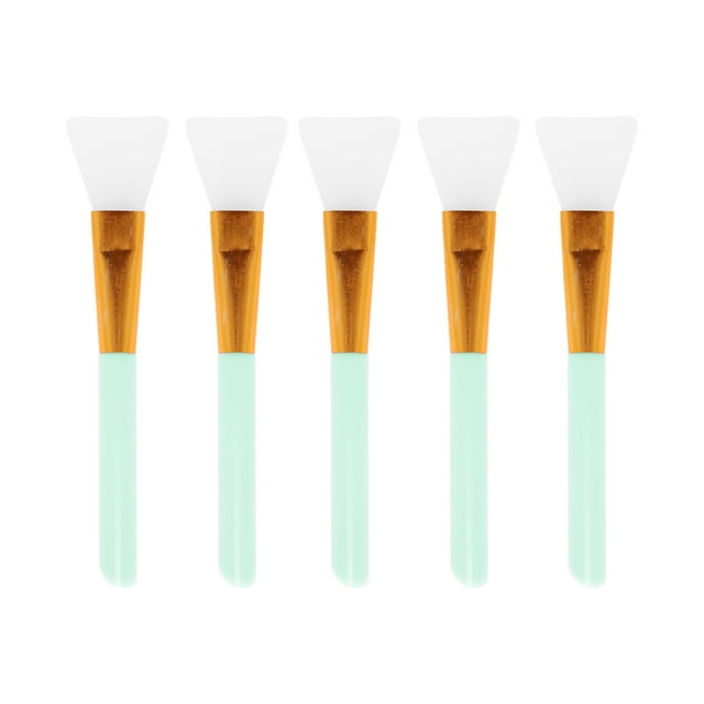 Unique Bargains 5 Pcs Smooth Face Mask Applicator Blue