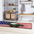 thumbnail image 4 of SKYSONIC 2'X6' Xmas Santa Soldier Runner Rug with Rubber Backing, USA Flag Non Slip Entryway Rug Runner Washable Soft Area Rug Carpet for Hallway Bedroom Kitchen Decor, 4 of 6