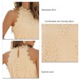 thumbnail image 4 of Camisa Sin Mangas, Camisetas Sin Mangas Para Mujer, Con Ribete De Encaje, Informal, Elegante, Con Ojo De Cerradura En La Espalda Para Damas Para Club Nocturno ANGGREK Otros, 4 of 6