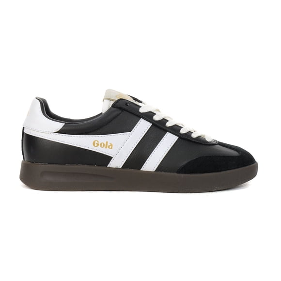 Gola Women's Cyclone Leather Black/White/Dark Gum Sneakers CLB743BW<span> - </span>9