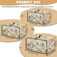 thumbnail image 7 of Renewold Toaster Oven Dust Cover Linen-Look Polyester Washable Convection Oven Air Fryer Small Appliance Protection Case Kitchen Accessories, 18.5 x 14.5 x 9 Inches, Hummingbird Floral Retro, 7 of 7
