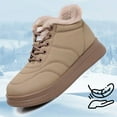 thumbnail image 6 of Plush Leather Cotton Shoes Winter Warm Boots Middle And Elderly Mothers Cotton Boots, 6 of 8