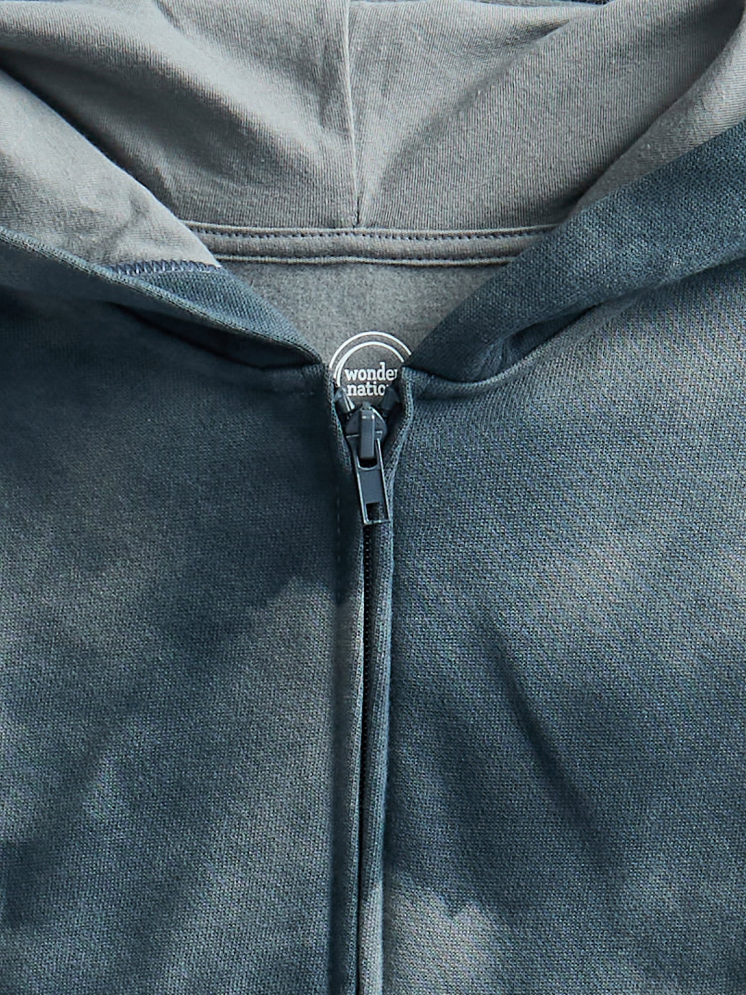 Wonder Nation Kids Full Zip Fleece Hoodie, Sizes 4-18 & Husky
